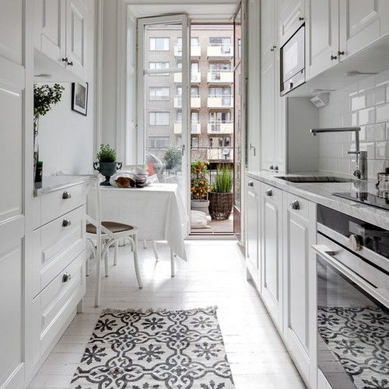 gallery kitchen layout