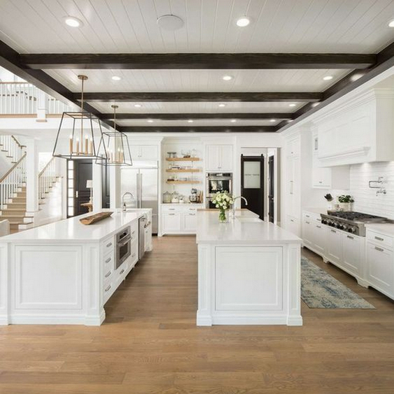 two island kitchen layout
