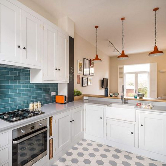 L shaped kitchen layout