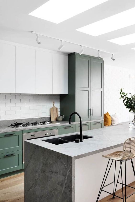 showing the lighting when remodelling the kitchen