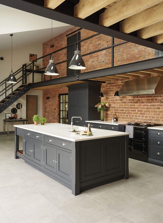 industrial shaker kitchen