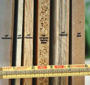 Kitchen cupboard materials