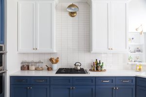 Two tone kitchen cabinets